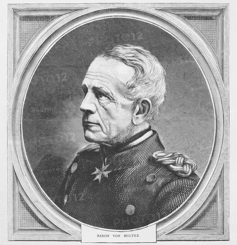 Helmuth von Moltke the Elder (1800-1891) . Prussian field marshal, the greatest strategist of the latter half of the 19th century and the creator of the modern method of directing armies in the field. Published by the Graphic in 1870