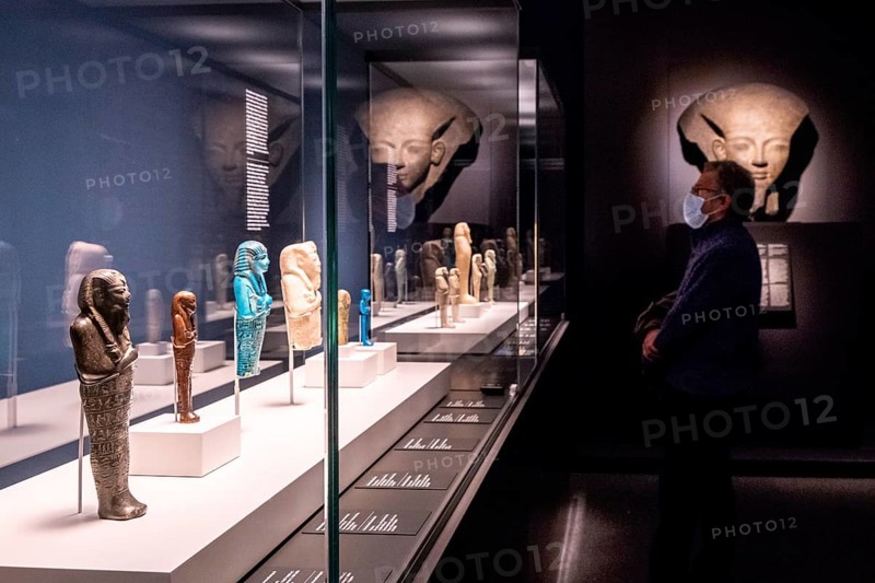 Ushabtis, exhibition Pharaoh the King of Egypt, Center Cultural La Caixa, Palma, Mallorca, collection of the British Museum