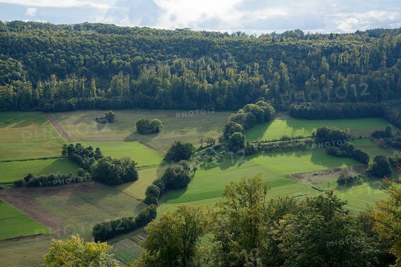 Jagsttal near Bächlingen, Langenburg-Bächlingen, Langenburg an der Jagst, Hohenlohe, Heilbronn-Franken, Baden-Württemberg, Germany, Europe