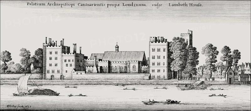 Lambeth Palace, London, UK, after Hollar, 1647
