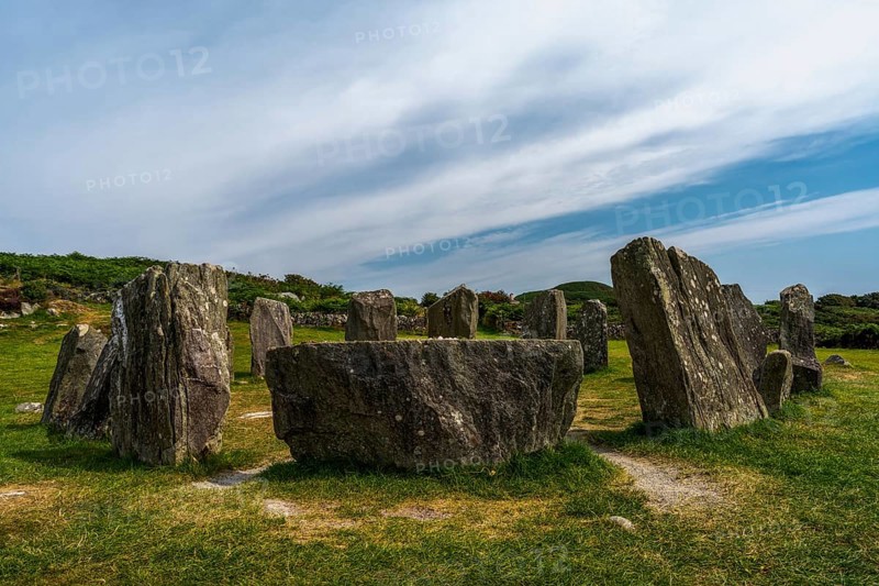 A view of the Drombeg Stone Circle in County Cork of Ireland