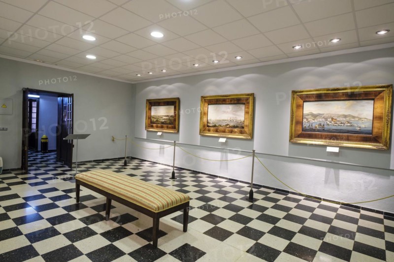 Museo Militar de Menorca, antiguo cuartel de Cala Corb, plaza central de Es Castell, construido por los británicos en 1771, Menorca, balearic islands, Spain, Europe