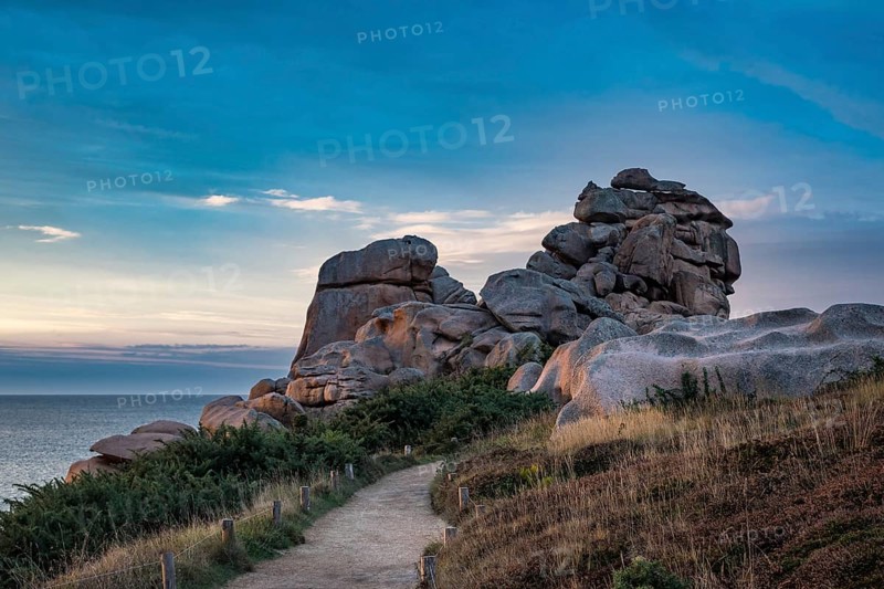 Atlantic coast in Brittany near Ploumanac?h