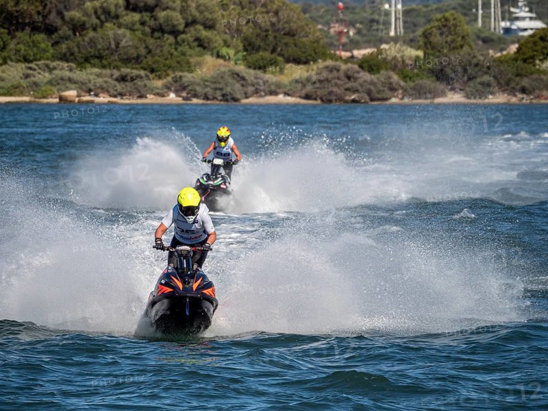 Olbia, Italy - September 16 - 20192 Aquabike world Championship gran prix of Italy