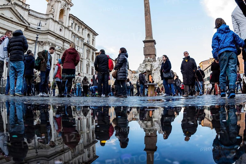 Italy, Rome. Piazza Navona Austria, Europe