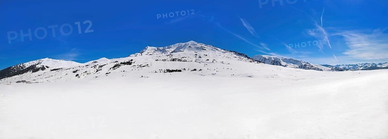 Baqueira Beret in Lerida Catalonia ski spot resort in Aran Valley of Pyrenees Spain