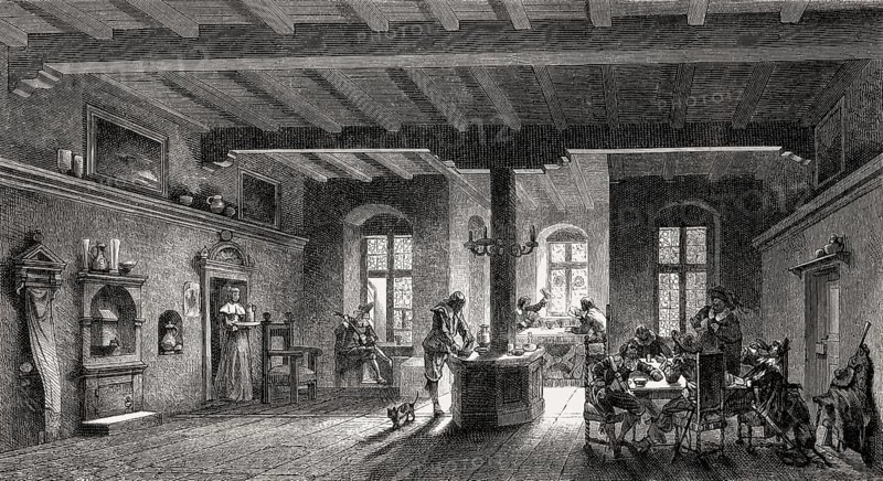 Restaurant Golden Goose, Nuremberg, Germany, 16th Century, Europe