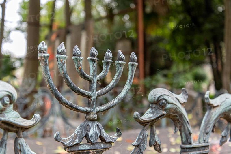 Iron Fences of the Jewish Cemetery on Lido Island, District of Venice, Italy, Europe