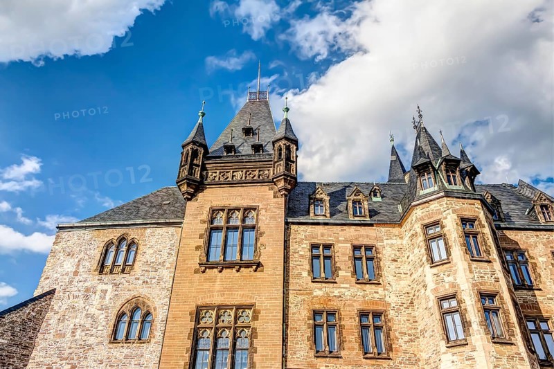 Wernigerode Castle located in the Harz mountains