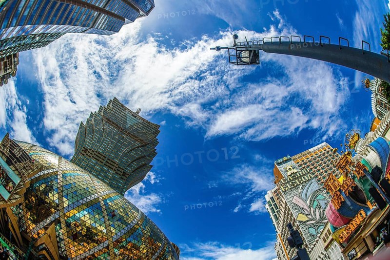 Grandris Bore and Macao cityscape. Shooting Location: Macao Special Administrative District