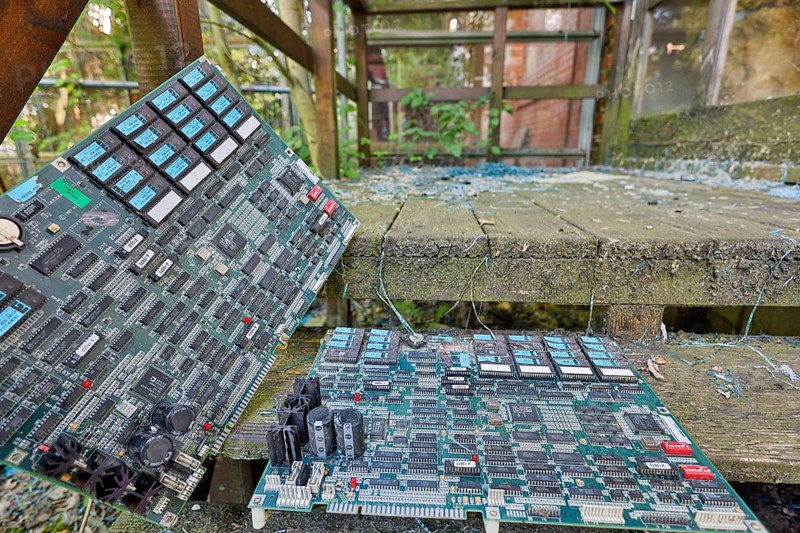 Old mainboard circuit boards