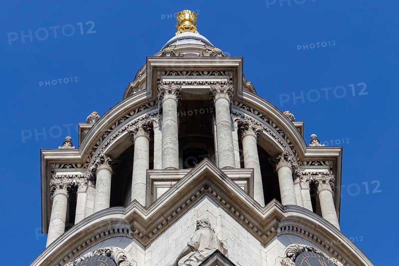 LONDON/UK - MARCH 21 : Close up View of St Pauls Cathedral in London on March 21, 2018