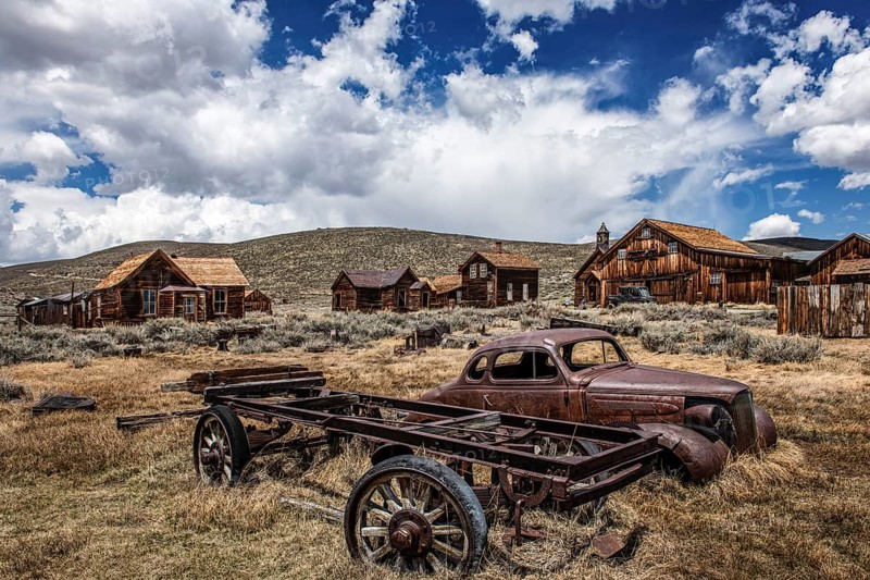 Gold rush ghost town, Bodie, California, USA, North America