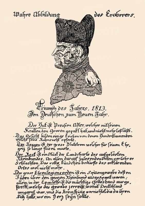 German leaflet against Napoléon Bonaparte, 1814