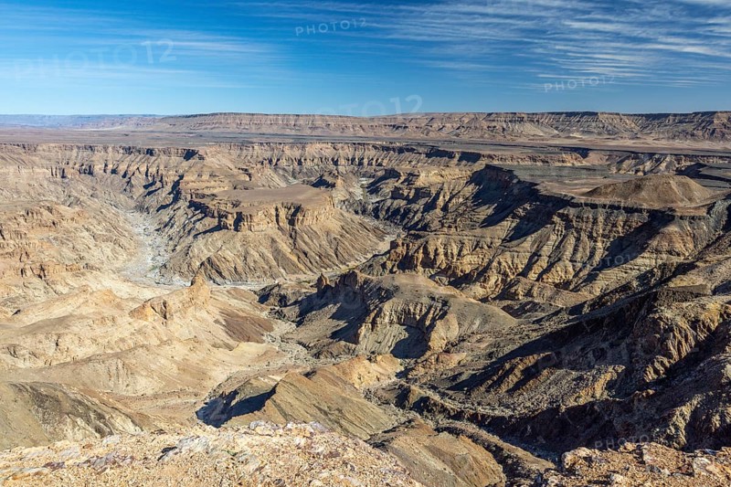 Fish River Canyon, river dried up, viewpoint, Namibia, Africa