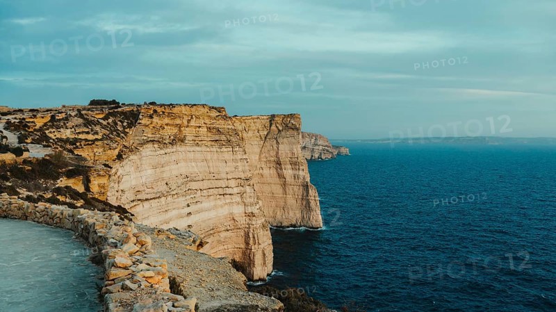 Dingli cliffs during sunset on Malta