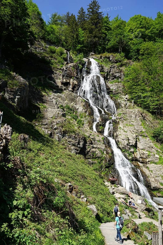 Todtnau Waterfall, Todtnauer Wasserfall, Todtnauberger Wasserfall, Hangloch-Wasserfall, Southern Black Forest, High Black Forest, Black Forest, Baden-Wuerttemberg, Germany, Europe