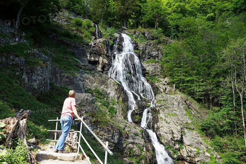 Todtnau Waterfall, Todtnauer Wasserfall, Todtnauberger Wasserfall, Hangloch-Wasserfall, Southern Black Forest, High Black Forest, Black Forest, Baden-Wuerttemberg, Germany, Europe