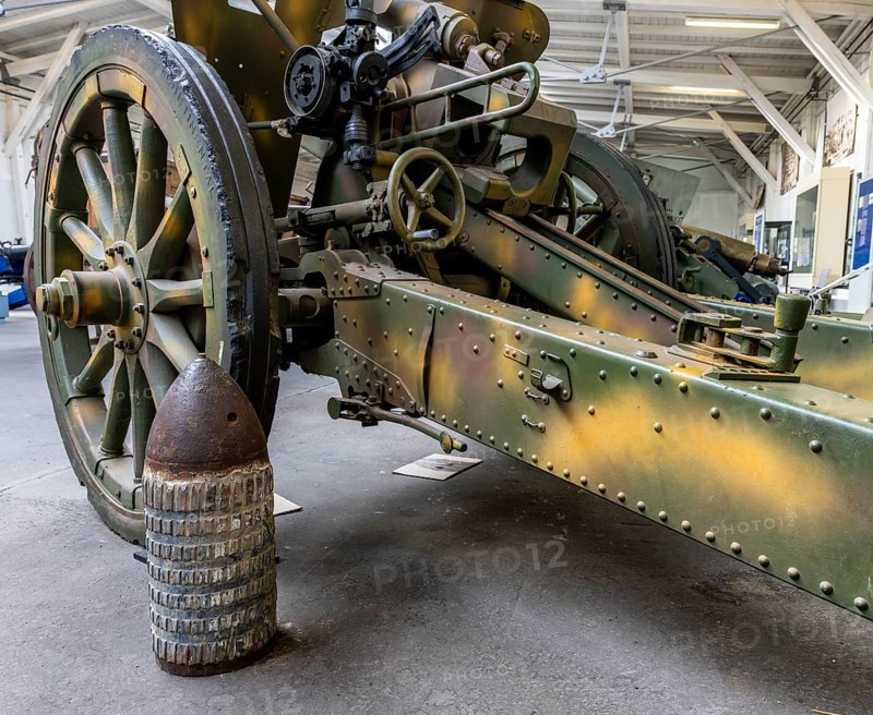Interior photo, drill hall, exhibition with historical cannons, Berlin Spandau Citadel, Berlin, Germany, Europe