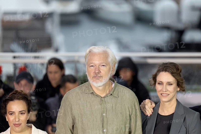 Cannes, France - 20.5.2024: Stella Assange, Julian Assange, Kathleen Fournier during the - The Six Billion Dollar Man - Photocall during the 78th Cannes International Film Festival. The film festival will take place from 13 to 24 May 2025