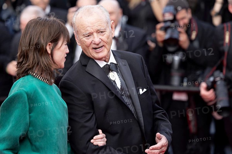 Cannes, France - 18.5.2024: Charlotte Gainsbourg and Bill Murray on the red carpet during the 78th Cannes International Film Festival. The film festival takes place from 13 to 24 May 2025