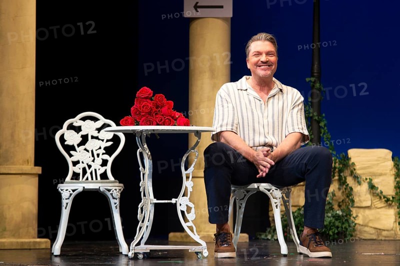 Hardy Krüger, FISCH SUCHT FAHRRAD, photo rehearsal on 14.05.2025 at the palace gardens Theatre, Berlin, premiere: 17.05.2025