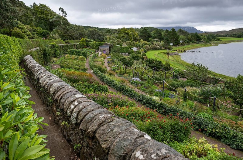 Inverewe Gardens, one of the most northerly botanical gardens in the world, founded by Osgood Mackenzie, Walled Garden, Poolewe, Loch Ewe, Highlands, Highlands, Scotland, Great Britain
