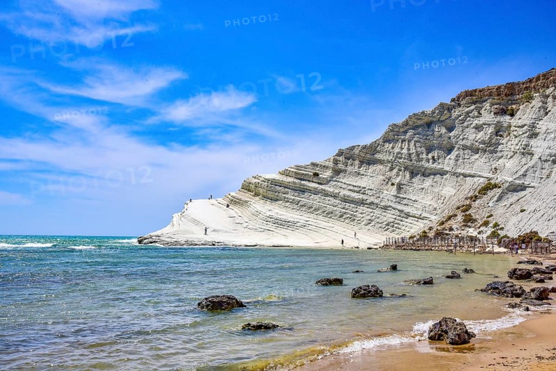 Sacala dei Turchi, or Stairway of the Turks, near Agrigento, in Sicily, Italy, Europe