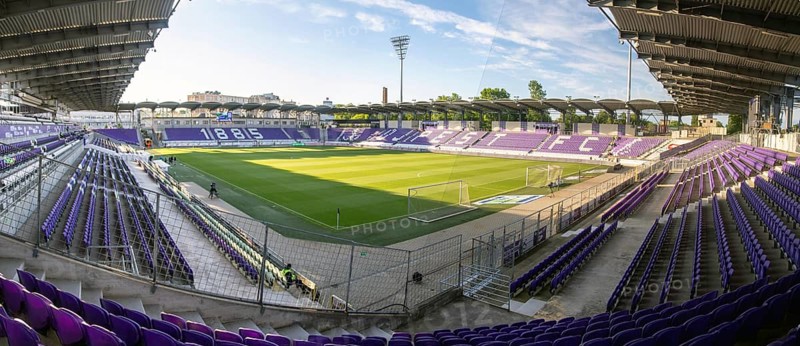 Szusza Ferenc Stadium, Budapest. The traditional club Ujpest FC plays its home games here. International matches are also occasionally played here