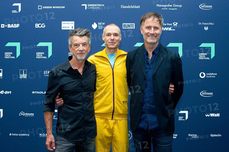 Dirk Darmstädter, Jörn-Christof Heilbut and Stefan Rager from The Jeremy Days, GREEN AWARD 2025, Green Carpet, Messe Berlin, Berlin, 20 May 2025