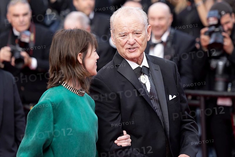 Cannes, France - 18.5.2024: Charlotte Gainsbourg and Bill Murray on the red carpet during the 78th Cannes International Film Festival. The film festival takes place from 13 to 24 May 2025