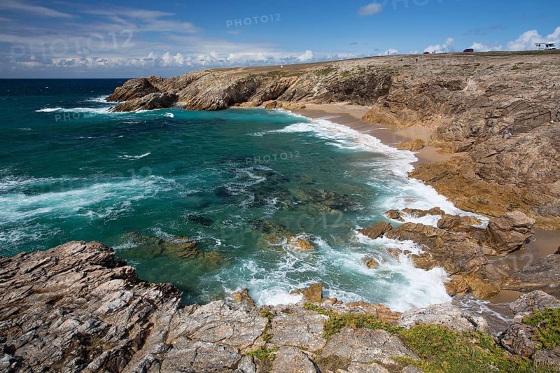Rocky coast, Presqu'ile de Quiberon, Brittany, France, Europe