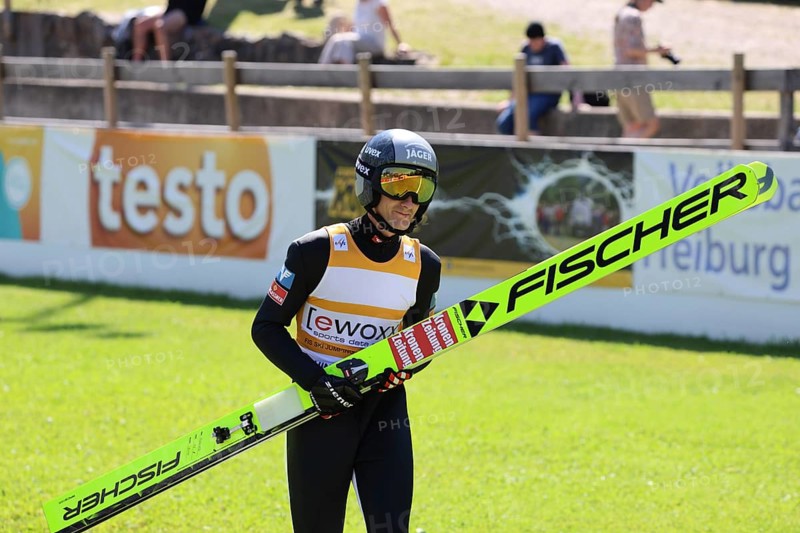 Clemens Aigner (SV Innsbruck Bergisel) wins both ski jumping events at the COC Cup Summer Ski Jumping Hinterzarten 2024