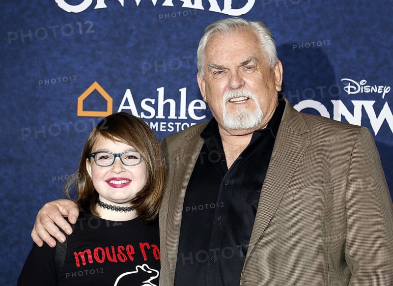 Kaylin Hayman and John Ratzenberger at the World premiere of Disney And Pixar's 'Onward' held at the El Capitan Theatre in Hollywood, USA on February 18, 2020