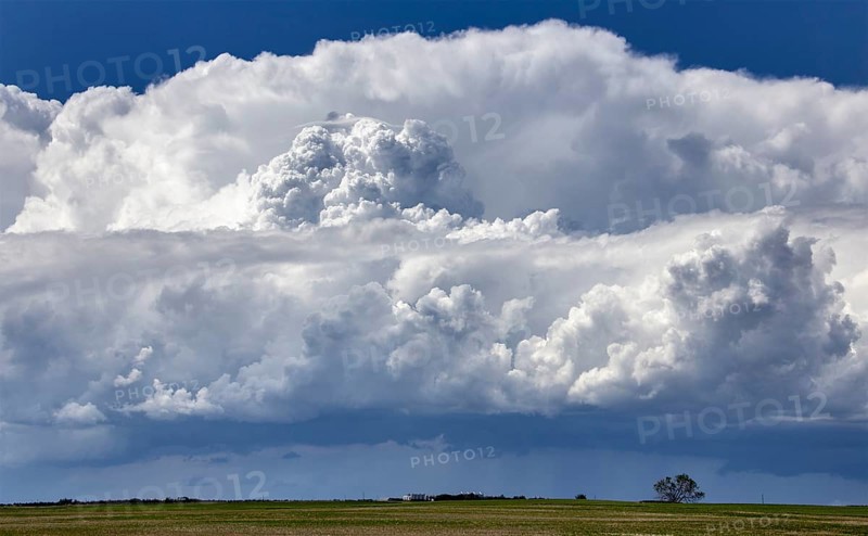 Prairie Storm Clouds Canada Saskatchewan Dramatic Summer