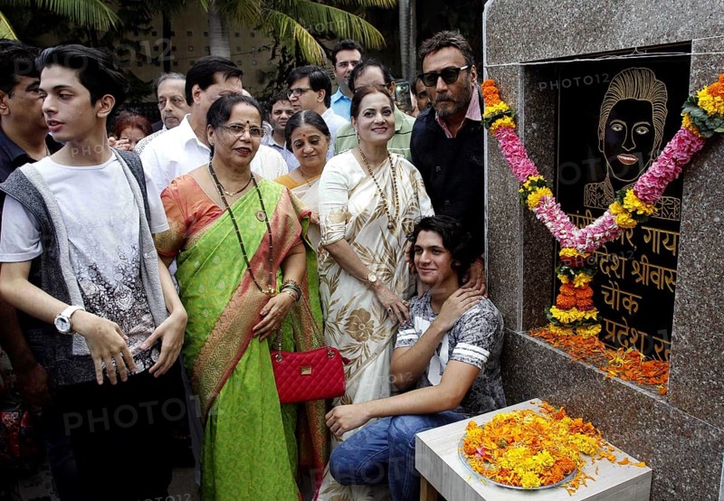 Bollywood singer music composer Aadesh Shrivastava Vijayata Pandit Anivesh Shrivastava actor Jackie Shroff Mumbai