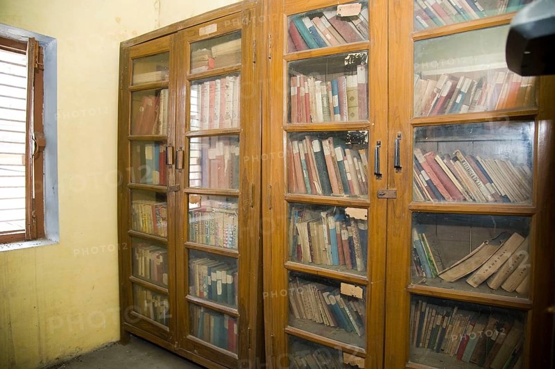 Scripts library at kabir math, varanasi, uttar pradesh, Asia, India, Asia