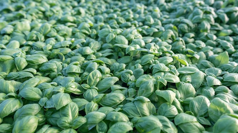 Fresh basil. Green basil. Green basil Food background. A lot of basil