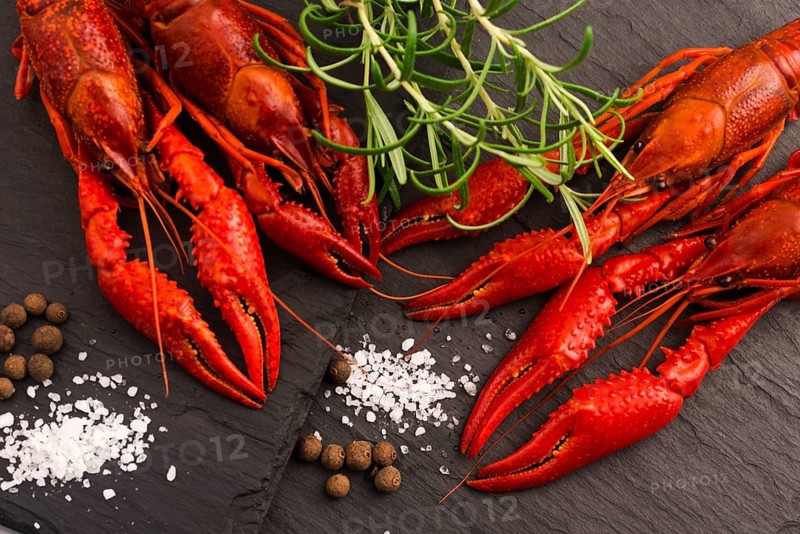 Delicious food. Cancer the river boiled