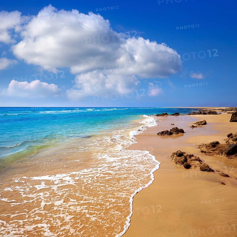Morro Jable beach Fuerteventura at Canary Islands of Spain