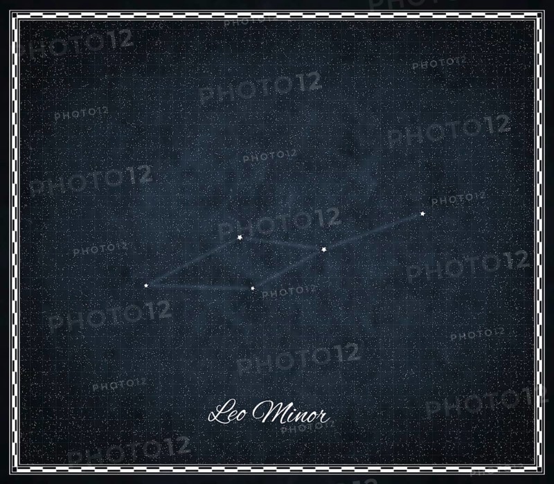 Leo Minor star constellation, Night sky, Cluster of stars, Deep space, Lesser Lion constellation, Little Lion