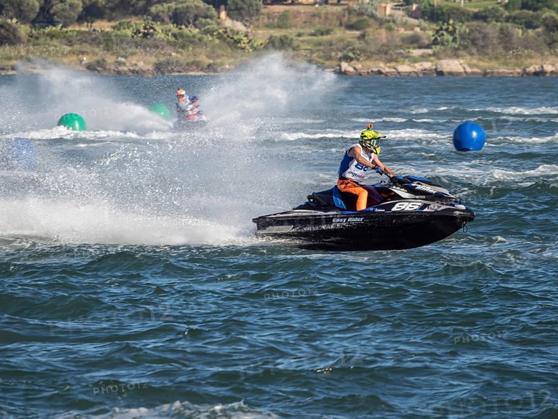 Olbia, Italy - September 16 - 20192 Aquabike world Championship gran prix of Italy