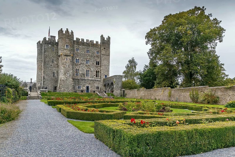 Kilkea Castle is a medieval stronghold near the village of Kilkea, Ireland, Europe