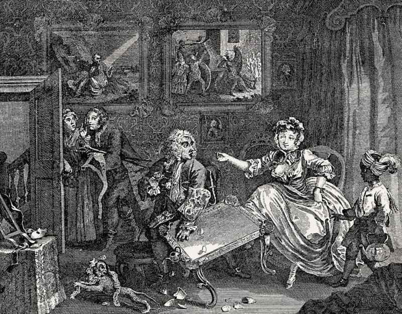 A Harlot's Progress, caricature by William Hogarth, 1697-1764