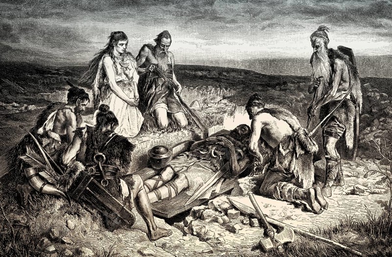 Old Germanic burial