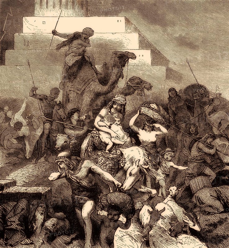 Tower of Babel, confusing the language, biblical literature