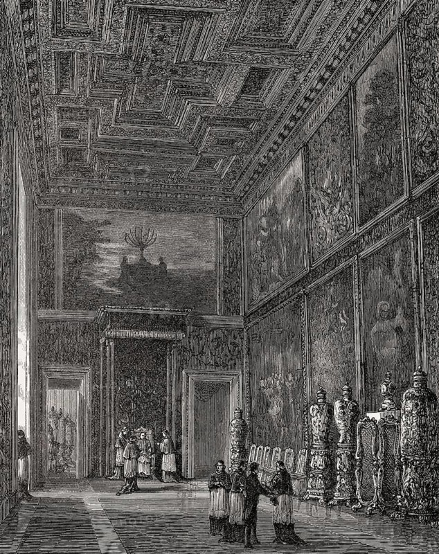 Sala Regia, Apostolic Palace, Vatican City, Rome, Italy, 19th Century, Europe