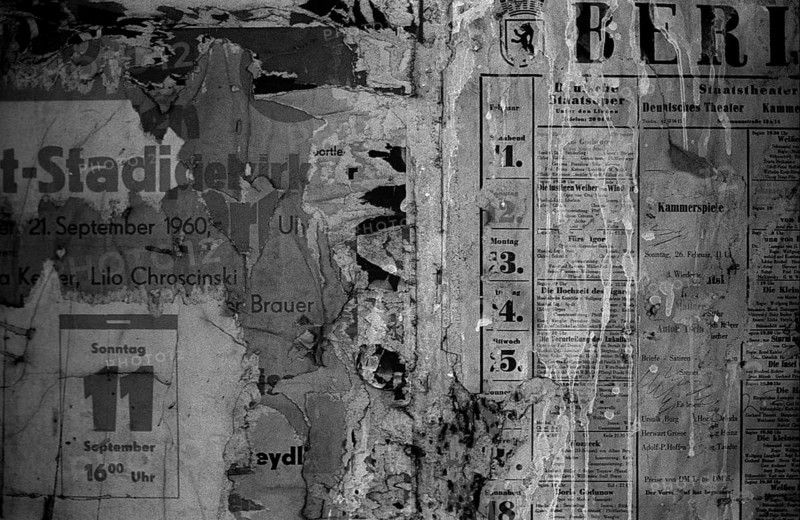 GDR, Berlin, 12 June 1990, underground station Stadion der Weltjugend, (U6), 28 years ghost station, poster: Events (East_Berlin)