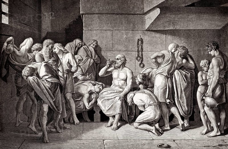 The Death of Socrates, 469-399 BC, philosopher of ancient Greece