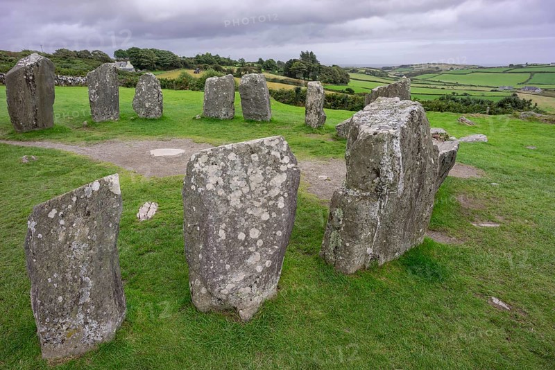 Megalithic Circle of Drombeg, The Altar of the Druid-, Rosscarbery approximately from the year 150 a. c., Ireland, United Kingdom, Europe
